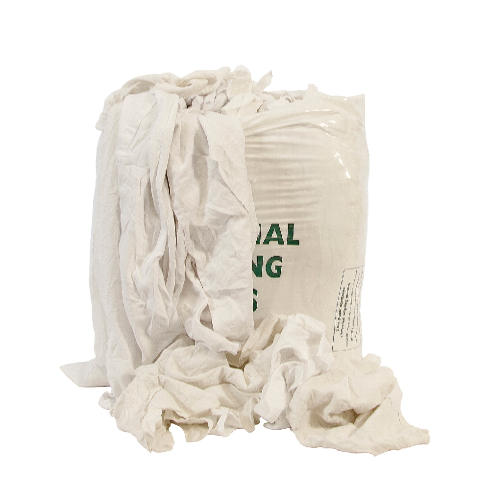 White Cotton Rags 10kg RAG2 Arctic Hayes